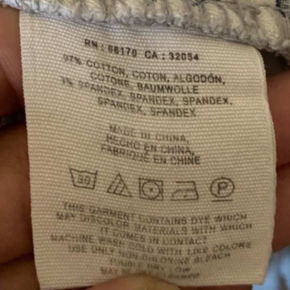 Anthropologie Pilcro Corduroy Skinny Leg Pants Side Zips Women’s Size 26 - Picture 13 of 16